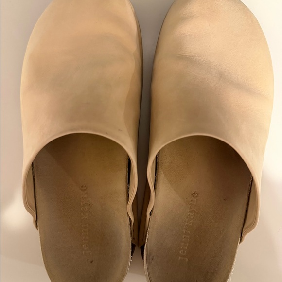 Jenni Kayne Cream Leather Mules - Picture 8 of 8